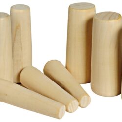 Serie di 9 coni in legno 20-49 mm